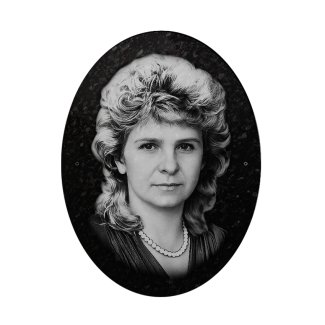 Табличка гранитная (овал 27-21)