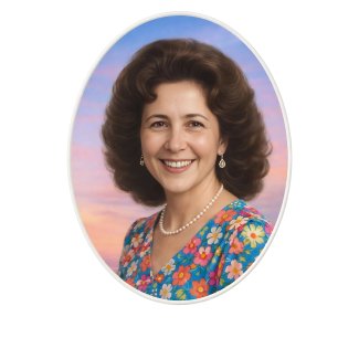 Фото на керамике овал 30х20